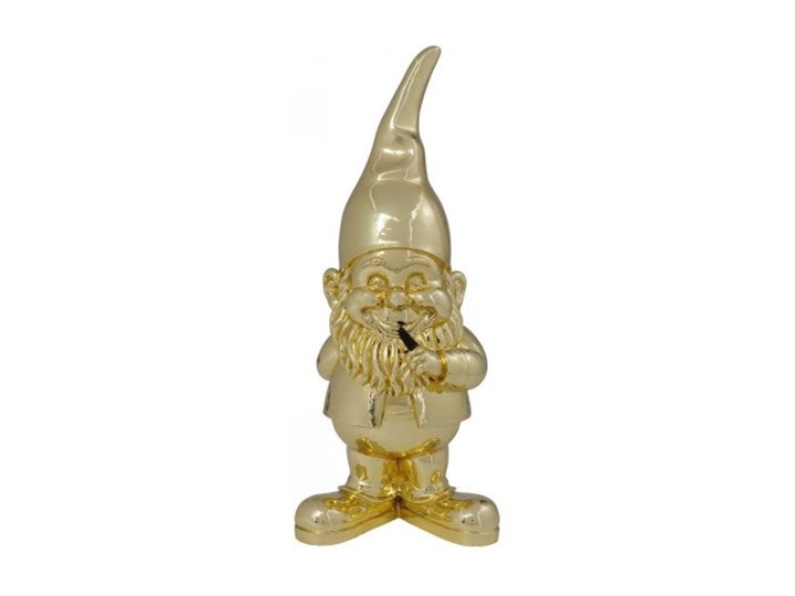 Figurka dekoracyjna Zwerg Standing 19x46 cm złota