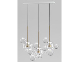 Lampa wisząca BUBBLES -14 LED transparentno-złota