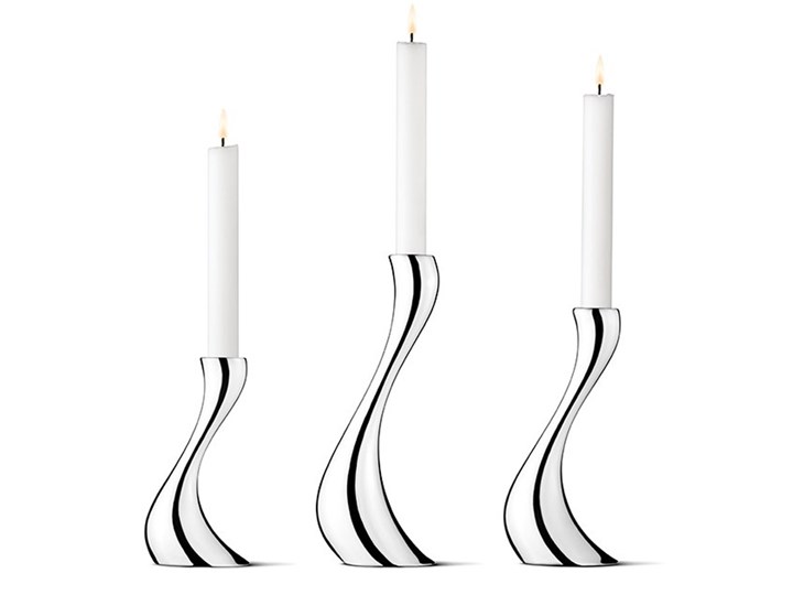 3 Świeczniki Georg Jensen Cobra