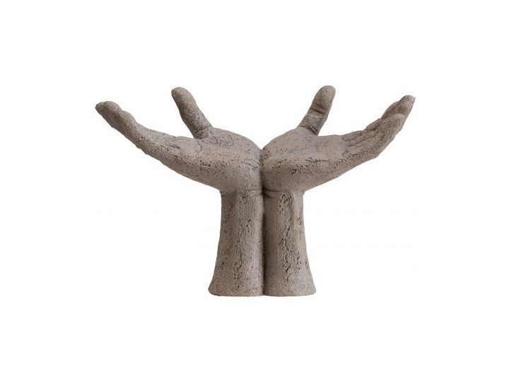 Figurka dekoracyjna Serafina Hands 27x18 cm beżowa