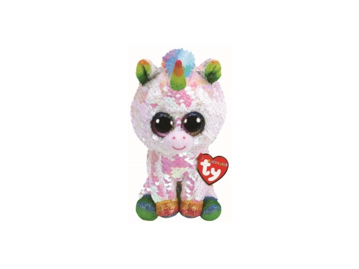 Maskotka TY INC Beanie Boos Flippables Pixi - biały jednorożec z cekinami Koniki zebry i żyrafy Kategoria Maskotki i pluszaki
