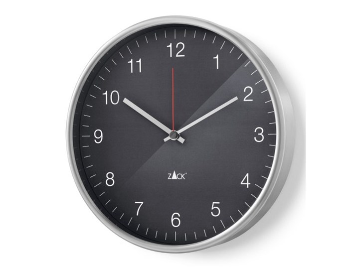 Zegar ścienny 30cm Zack Palla szaro-czarny kod: ZACK-60024 Tworzywo sztuczne Okrągły Metal Styl Klasyczny