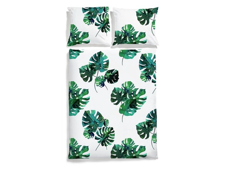 Dwustronna pościel "Monstera" 160x200 cm 70x80 cm Komplet pościeli Bawełna 100x135 cm 200x220 cm 200x200 cm Satyna 150x200 cm 50x60 cm 140x200 cm Kolor Biały