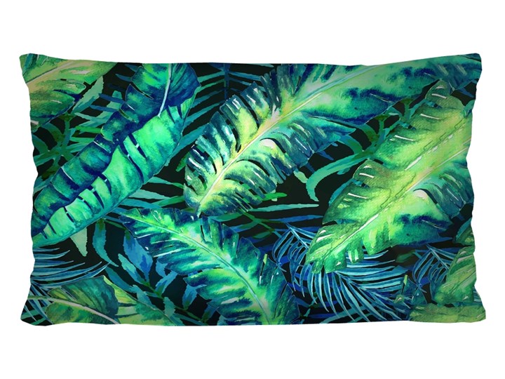 Poduszka - CALIPSO - 30x50 cm Kolor Zielony Poduszka dekoracyjna Poszewka dekoracyjna Prostokątne Welur Wzór Z nadrukiem