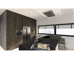 Okap sufitowy Milano Black 90 cm Sterowanie Elektroniczne