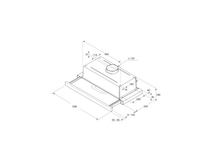 Okap WHIRLPOOL AKR 6390/1 IX Okap podszafkowy Kategoria Okapy Szerokość 59,9 cm Okap do zabudowy Okap teleskopowy Poziom hałasu 65 dB