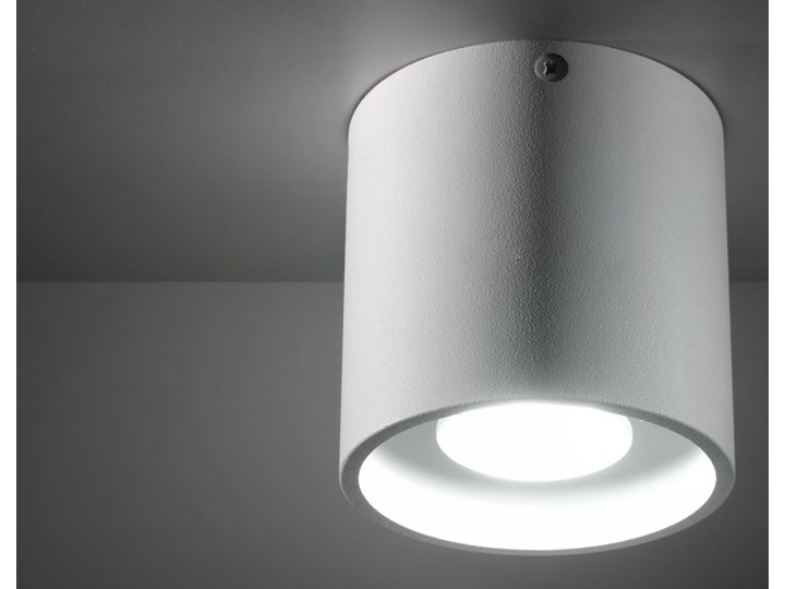 Biała lampa sufitowa Nice Lamps Roda Oprawa stropowa Oprawa halogenowa Okrągłe Kolor Biały