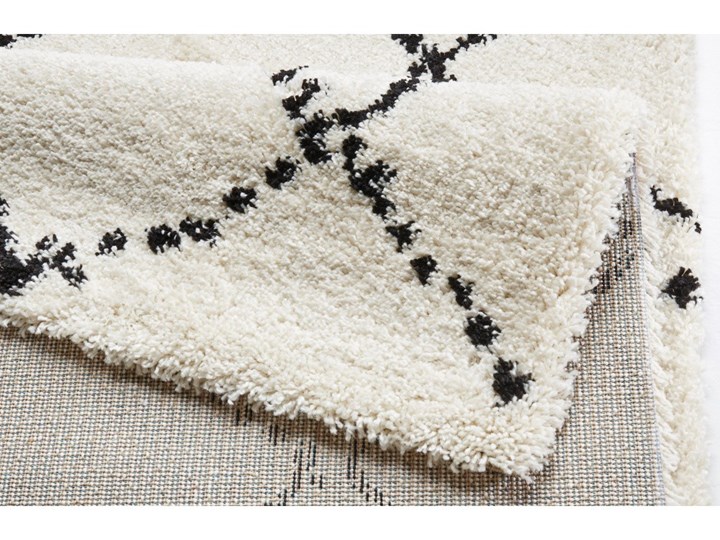 Beżowo-czarny dywan Mint Rugs Hash, 160x230 cm Prostokątny Juta Dywany Syntetyk Pomieszczenie Salon