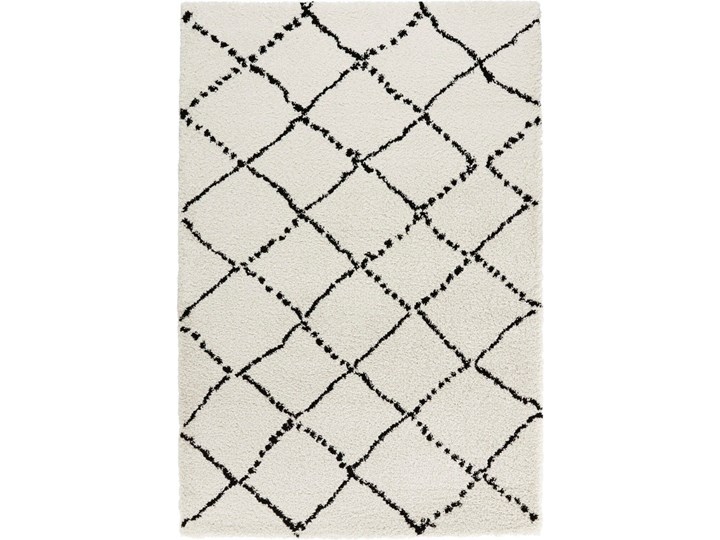 Beżowo-czarny dywan Mint Rugs Hash, 160x230 cm Juta Prostokątny Dywany Kolor Biały Syntetyk Kolor Beżowy