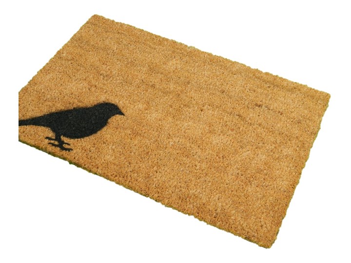 Wycieraczka Artsy Doormats Bird, 40x60 cm Włókno kokosowe Kolor Czarny