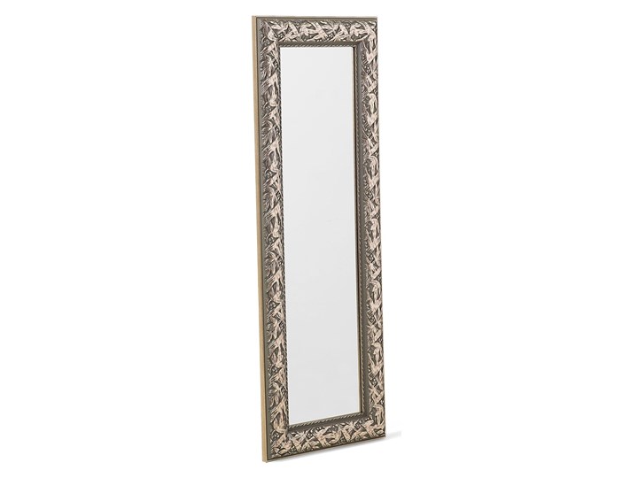 Lustro ścienne wiszące złote 51 x 141 cm ozdobna postarzana rama salon sypialnia styl klasyczny francuski Kolor Złoty Lustro z ramą Prostokątne Styl Vintage