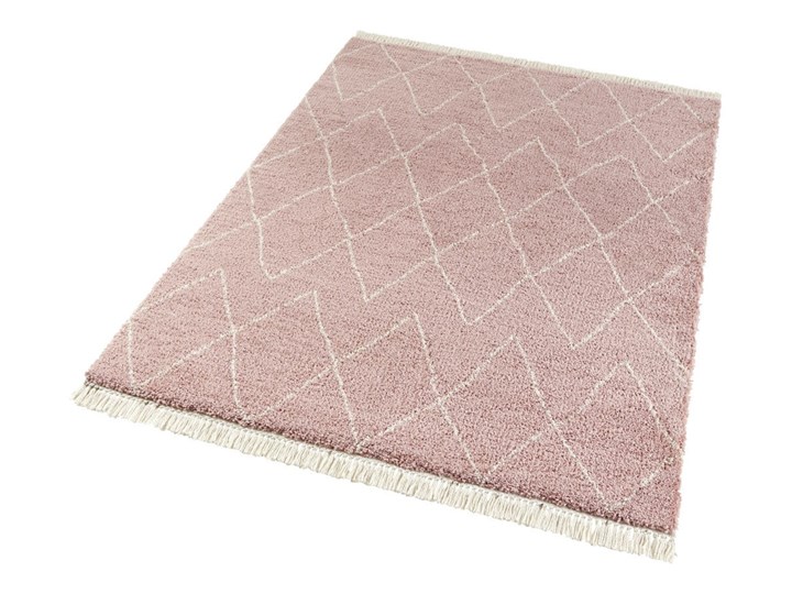 Różowy dywan Mint Rugs Jade, 120x170 cm Syntetyk Juta Dywany Prostokątny Pomieszczenie Sypialnia