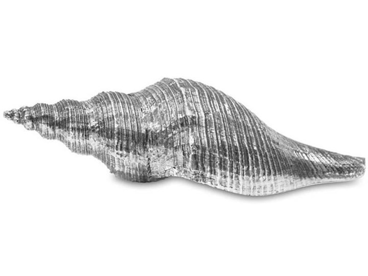 MUSZLA ozdoba srebrna, figurka 9x30x11 cm