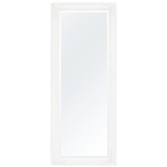 AGNES WHITE lustro białe prostokątne stylizowane, 132x52 cm