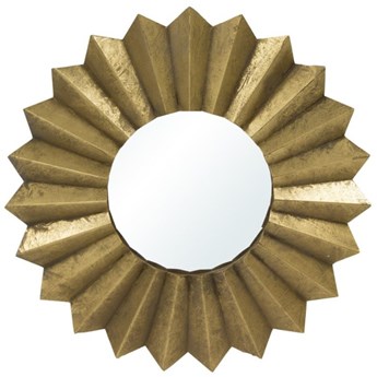 SŁOŃCE HARMONIJKA lustro metalowe zlote, Ø 56 cm