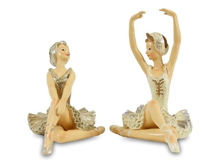 BALETNICE figurki, 8x9x6cm oraz 10x10x6 cm