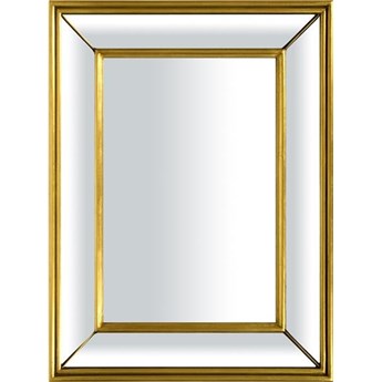MADRYD lustro w lustrzanej ramie ze złotem, 82x62 cm