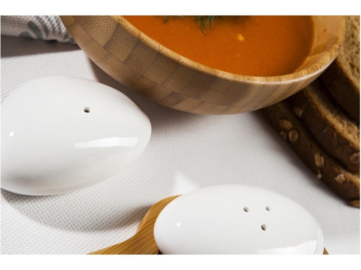 Zestaw solniczki i pieprzniczki Bambum Ston Ceramika Kategoria Przyprawniki Zestaw do przypraw Solniczka i pieprzniczka Kolor Szary