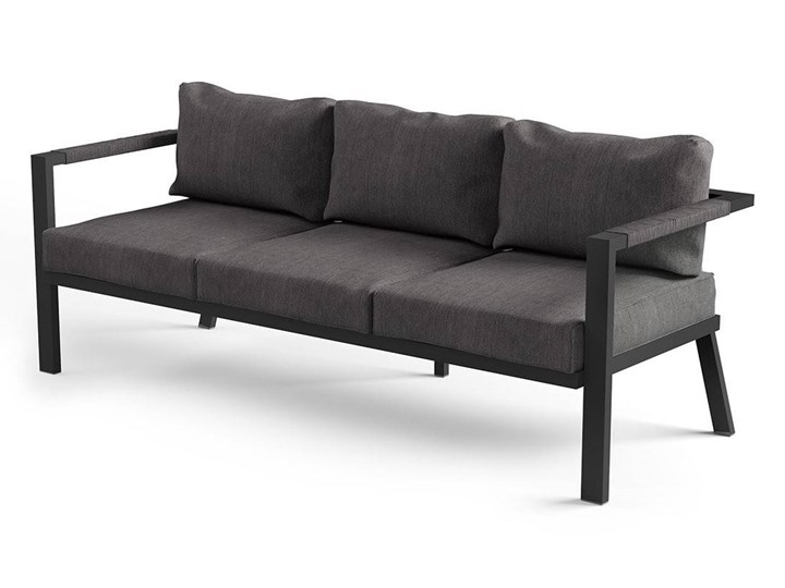 Zestaw ogrodowy GRADO antracyt Drewno Zestawy wypoczynkowe Aluminium Styl Minimalistyczny