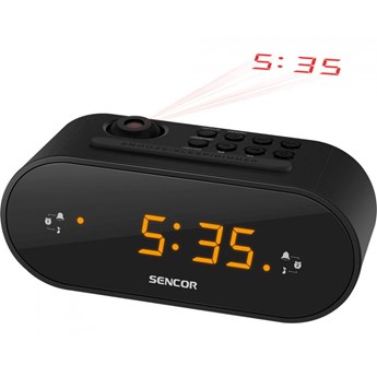 Radiobudzik z projektorem godziny Sencor SRC 3100 B kod: SRC 3100 B