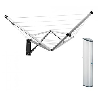 Suszarka ścienna 24 m + obudowa Brabantia WallFix srebrna kod: BR 47-59-24