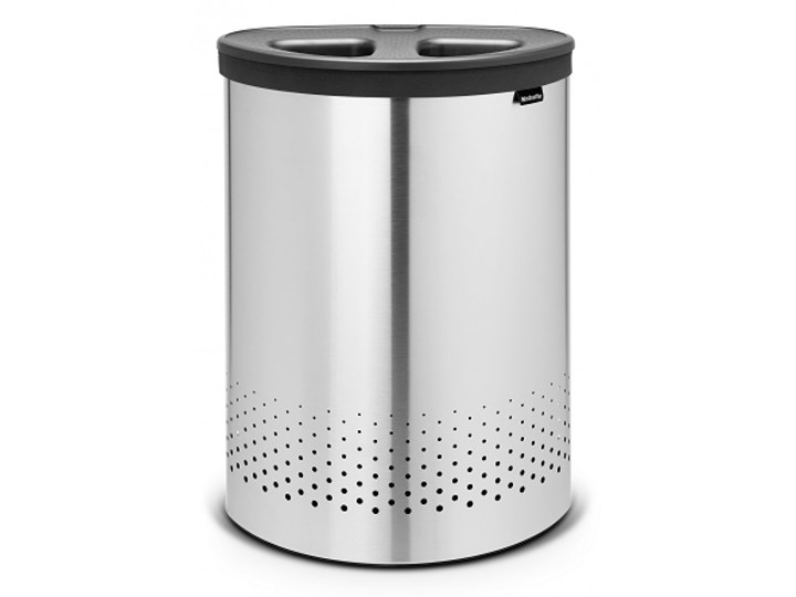 Stalowy-matowy kosz na bieliznę do segregacji 55l Selector Brabantia biały kod: 10 50 29 Metal Tworzywo sztuczne Kategoria Tkanina Kolor Srebrny