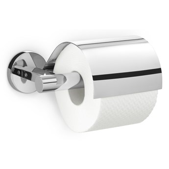 Uchwyt na papier toaletowy z przykrywką 17,5cm Zack Scala srebrny kod: ZACK-40051