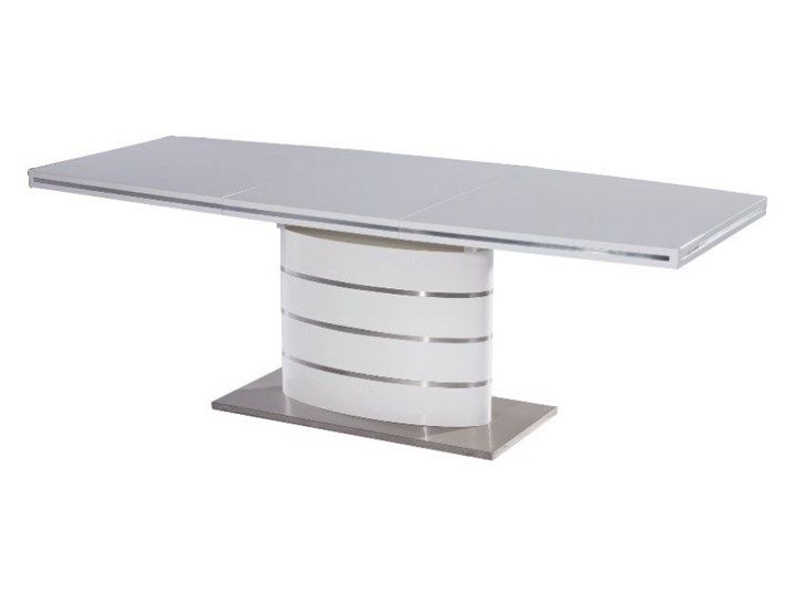 SELSEY Stół rozkładany Vaster 140-200x90 cm biały Płyta MDF Długość 200 cm Długość 140 cm Stal Wysokość 77 cm Pomieszczenie Stoły konferencyjne