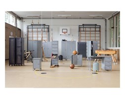 Zestaw 2 skrzynek metalowych zielonych