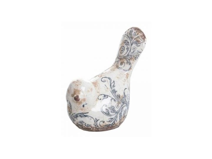 Ptaszek ceramiczny z wzorem