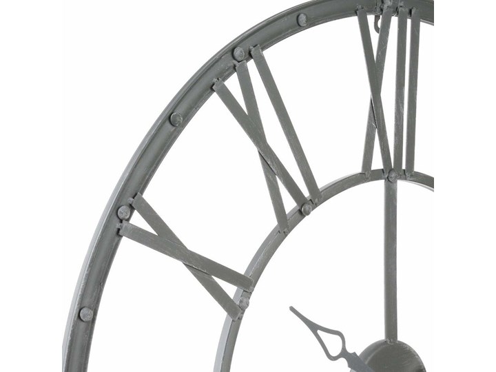 Zegar wiszący z metalu, tarcza z dużymi elementami w stylu vintage Okrągły Zegar ścienny Zasilanie Bateryjne Styl Tradycyjny