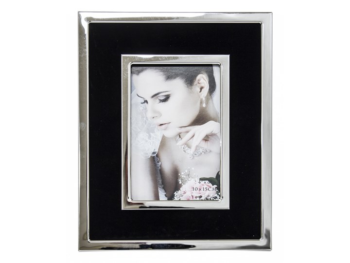 Elegancka ramka na zdjęcia Drofte 24,5x19,5 cm Metal Kategoria Ramy i ramki na zdjęcia Kolor Szary