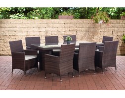 AVINION BIG Tworzywo sztuczne Technorattan Aluminium Stal Stal Technorattan Stoły z krzesłami Zawartość zestawu Z krzesłem Tworzywo sztuczne Aluminium Zawartość zestawu Z fotelem