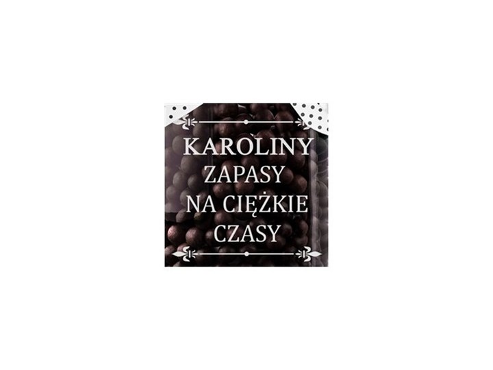 Słoik szklany na ciastka z grawerem zapasy na ciężkie czasy dla niej Szkło Kategoria Pojemniki i puszki