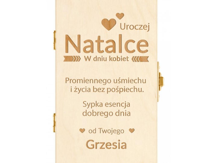 Herbata w drewnianej skrzyni z grawerem dla dziewczyny żony na Dzień Na herbatę Drewno Kategoria Pojemniki i puszki