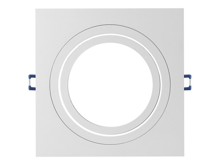 Pojedyncza ruchoma podtynkowa oprawa ES111 AR111 QR111 biała Kolor Biały Kwadratowe Oprawa stropowa Oprawa ruchoma Kategoria Oprawy oświetleniowe