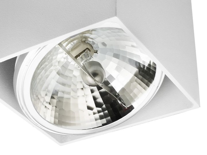 Sufitowa oprawa natynkowa kwadrat QR111 aluminium ruchoma biała HDL111 Kwadratowe Oprawa halogenowa Oprawa ruchoma Oprawa stropowa Kolor Biały Kategoria Oprawy oświetleniowe