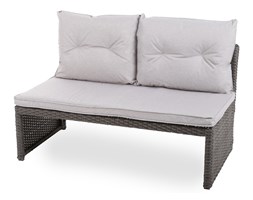 Narożnik ogrodowy technorattanowy Corte Grey / Beige