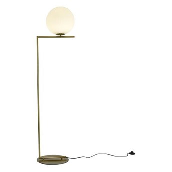 Lampa stojąca SOLARIS biało mosiężna 174 cm kod: 5903351255707