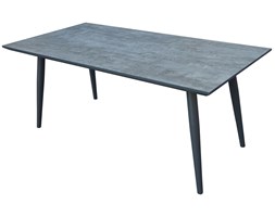 Stół ceramiczny Hugo 180 x 90 x 72 cm szary PATIO Aluminium Beton Aluminium Beton Aluminium Beton