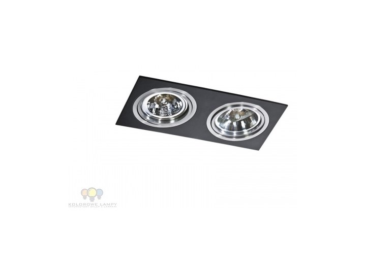 AZ0772 Lampa techniczna Siro 2 Black GM2200 BK/ALU AZZARDO Kwadratowe Oprawa stropowa Kolor Czarny
