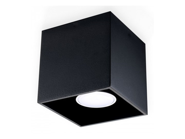 Sollux Lampa Plafon QUAD 1 czarny SL.0022 Oprawa Sufitowa Idealna do Salonu Korytarza Lampa Minimalistyczne Oświetlenie Gu10 LED Oprawa led Oprawa stropowa Oprawa halogenowa Kwadratowe Kategoria Oprawy oświetleniowe