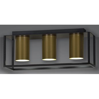 TIPER 3 BLACK / GOLD 977/3 spot halogen plafon sufitowy LED czarno złoty