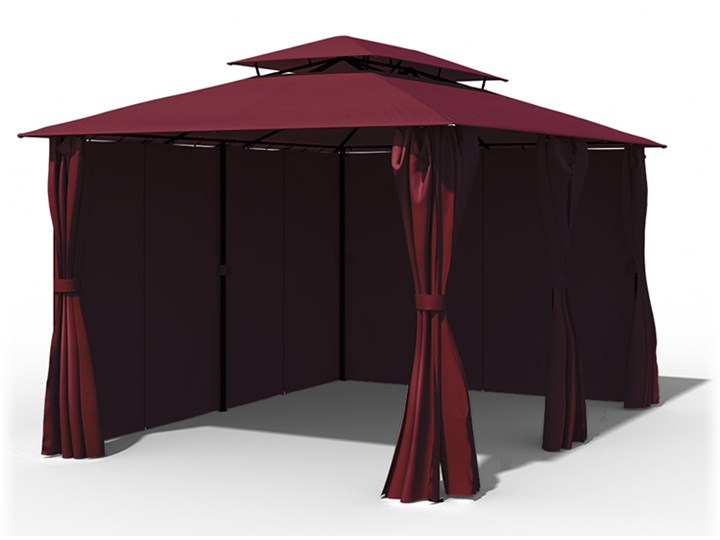 Pawilon ogrodowy Comfort, 3x4 m, Bordowy
