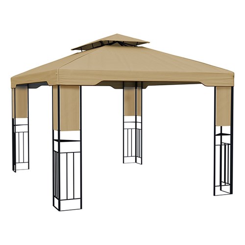 Pawilon ogrodowy Deluxe, 3x4 m, Beżowy