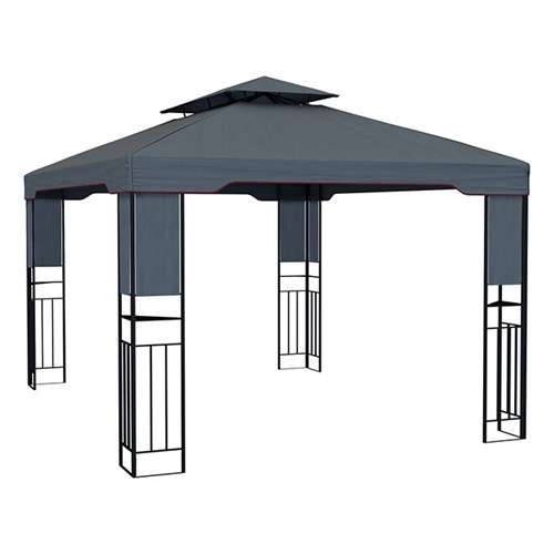 Pawilon ogrodowy Deluxe, 3x4 m, Antracytowy