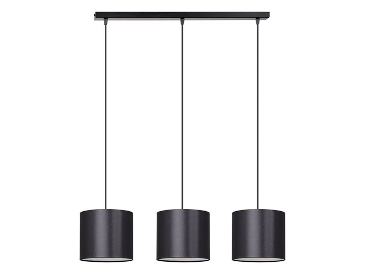 BERYL 3 BL BLACK lampa wisząca duże abażury regulowana wysokość różne kolory Lampa z abażurem Styl Nowoczesny Metal Styl Klasyczny