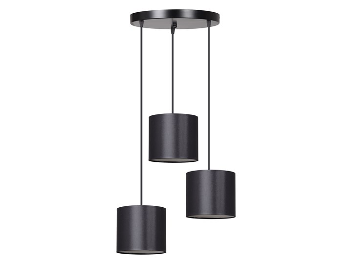 BERYL 3 PREMIUM BL BLACK lampa wisząca abażury różne kolory Lampa z abażurem Metal Styl Nowoczesny