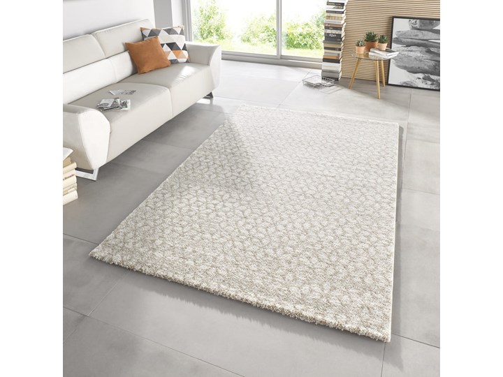 Kremowy dywan Mint Rugs Impress, 80x150 cm Prostokątny Dywany Syntetyk Kolor Beżowy