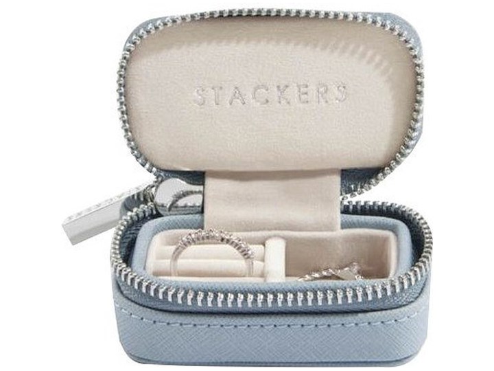 Pudełko podróżne na biżuterię Travel Mini Stackers dusky blue